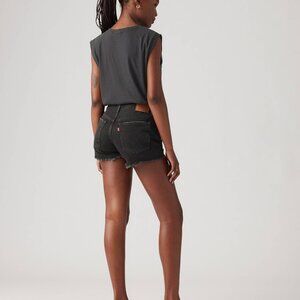 501® Original High Rise Women's Shorts Black Denim Levis